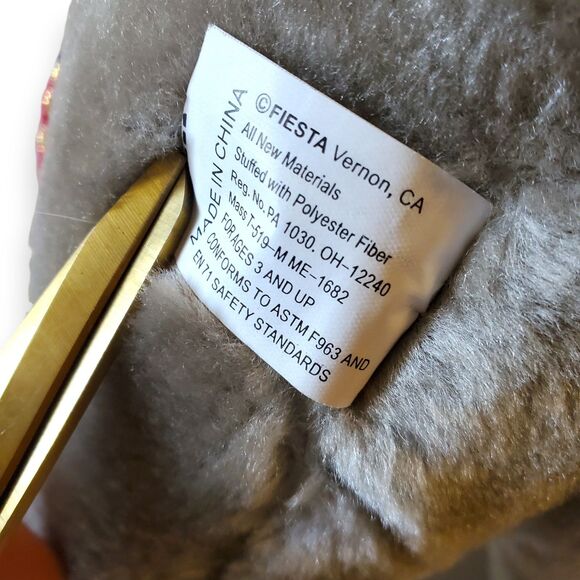 Vintage Y2K Ringling Bros King Tusk Elephant Plush 20" Fiesta 130th Circus - Picture 13 of 16